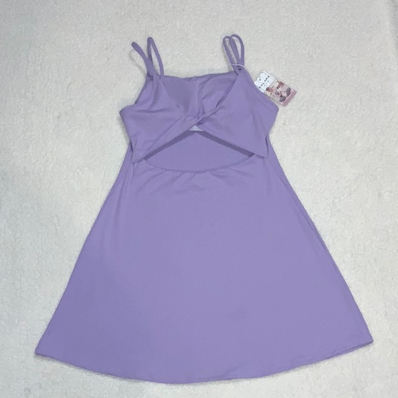 Everyday Cloudful™ Double Straps Backless Twisted 2-Piece Exercise Dress-Flipped - Picture 7 of 15